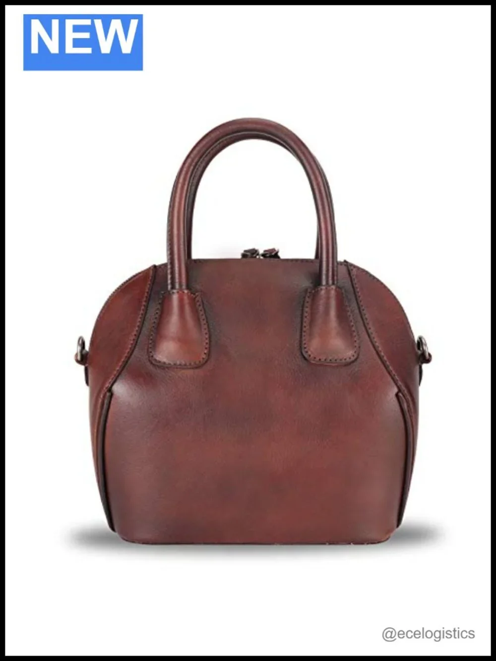 Genuine Leather Top Handle Satchel Purse for Women Vintage Handmade Handbag